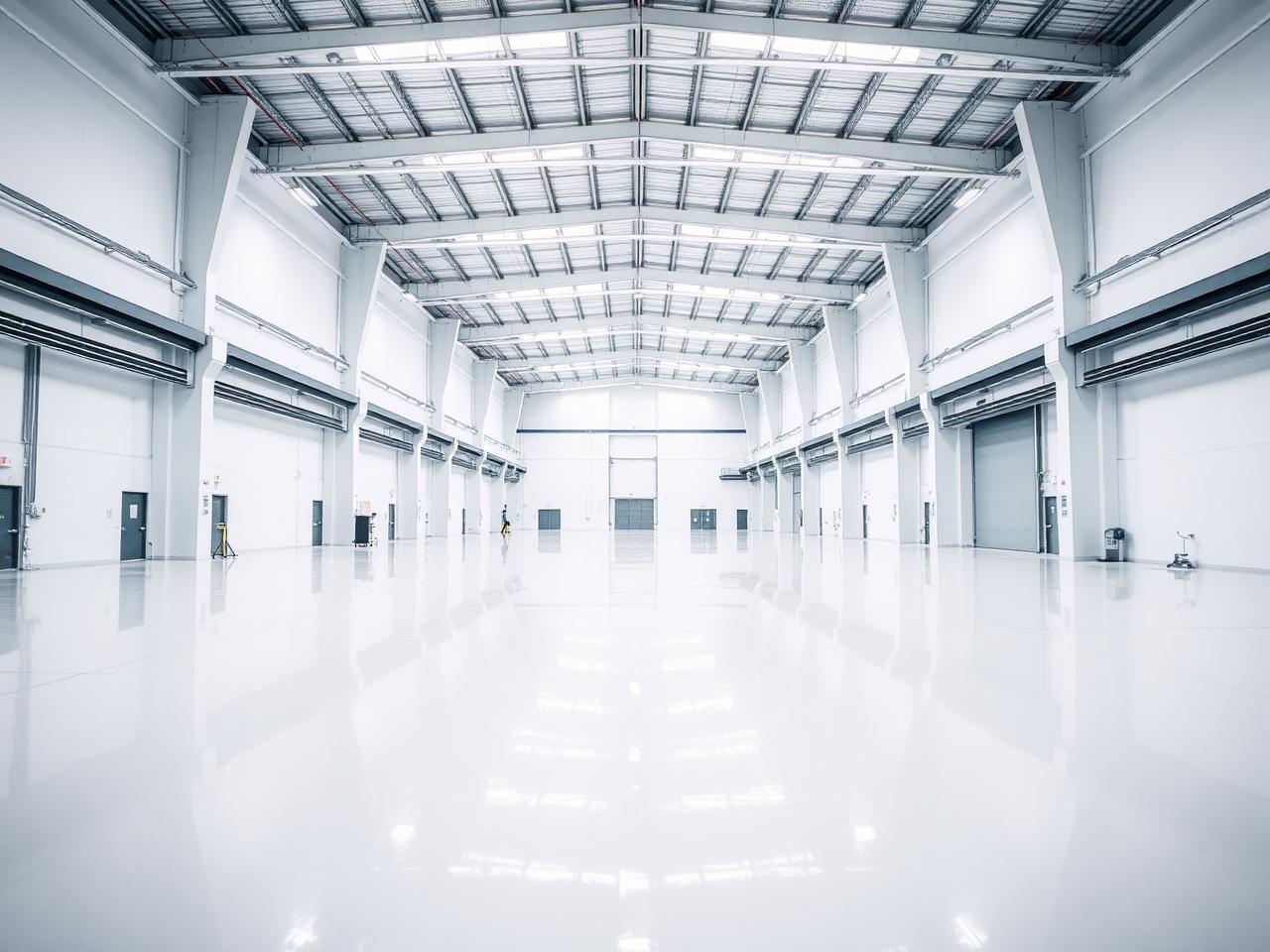Commercial warehouse epoxy floor